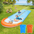 Slip Water and Slide 15ft Extra Long Lawn Water Slide - Double Lane