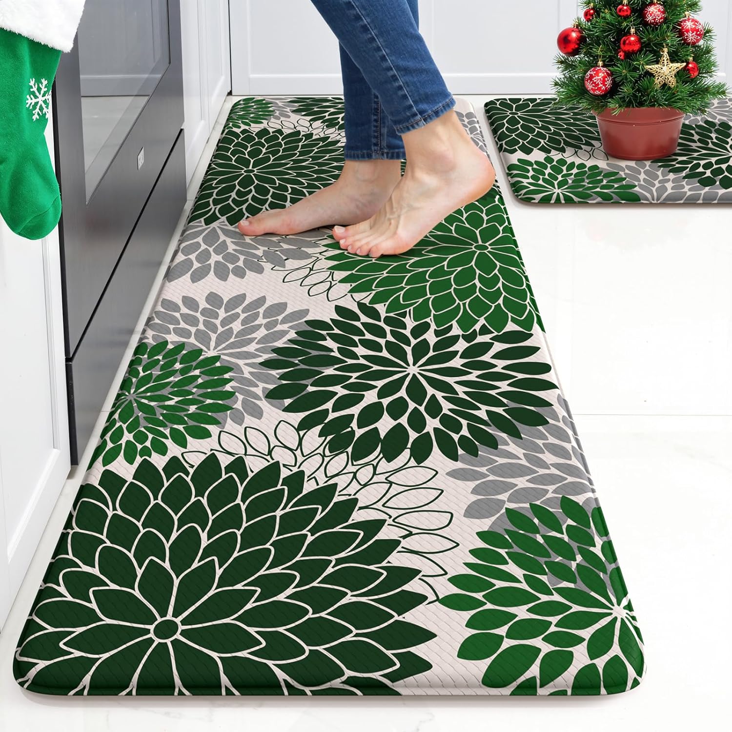 Anti Fatigue Kitchen Mat Set 2PCS for Comfort and Safety