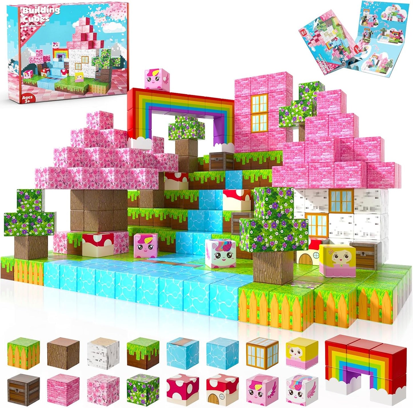 Magnetic Blocks 100PCS Building Blocks for Creative Play