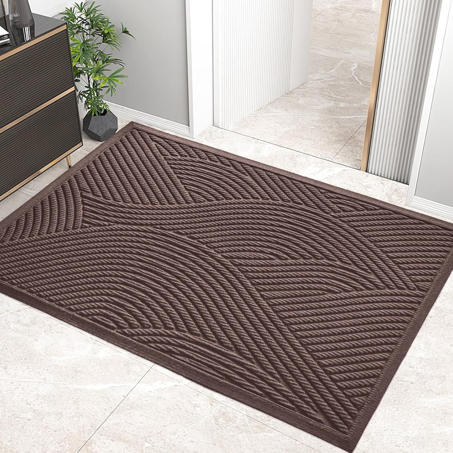 Sturdy Front Door Mat for Muddy Shoes, Non-Slip and Durable