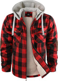 Winter-Ready Men's Plaid Zip Up Hoodie for Ultimate Warmth