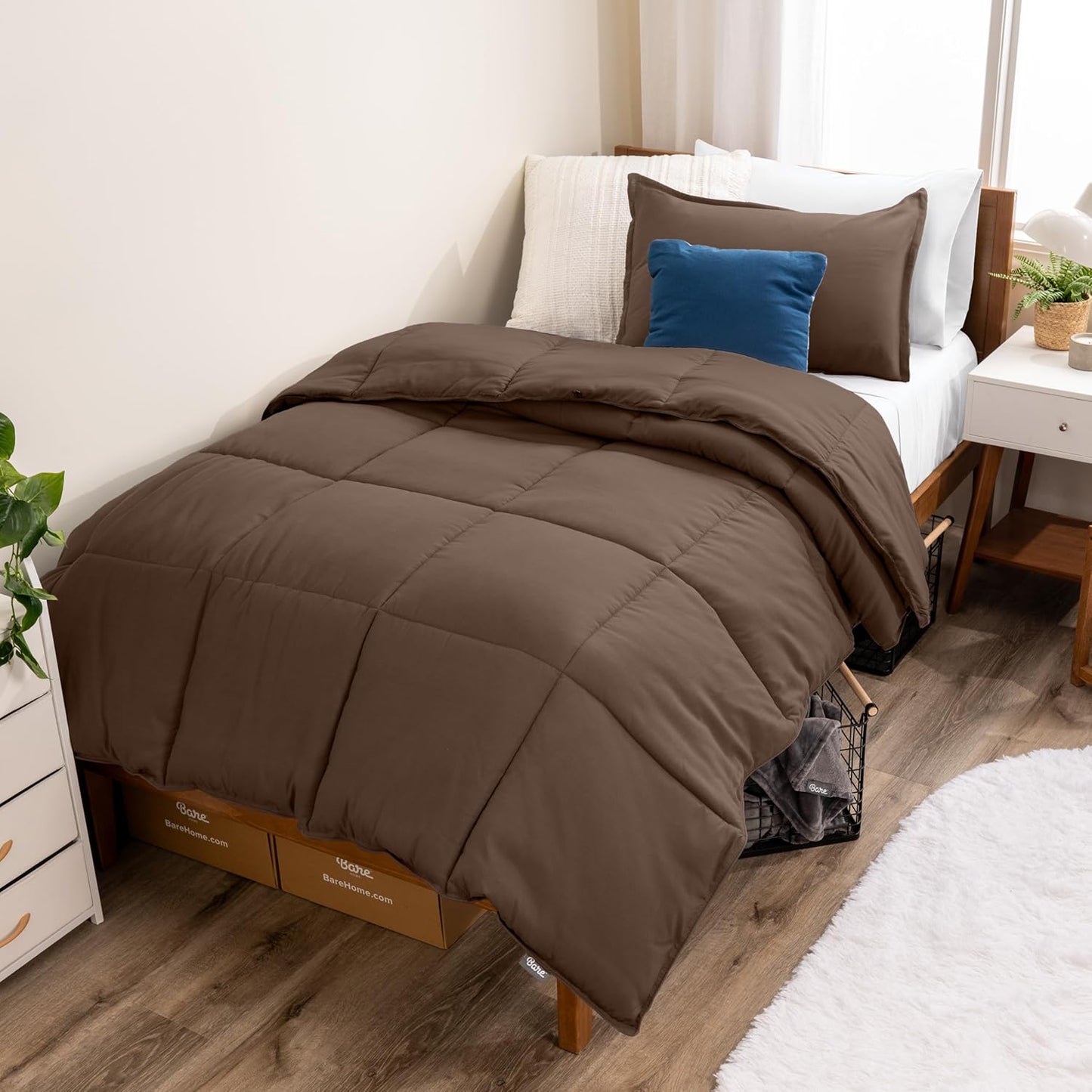 Bare Home Comforter Set for Twin/Twin XL - Ultra-Soft Comfort