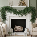 9ft Handmade Christmas Garland Cedar Artificial Greenery - Natural