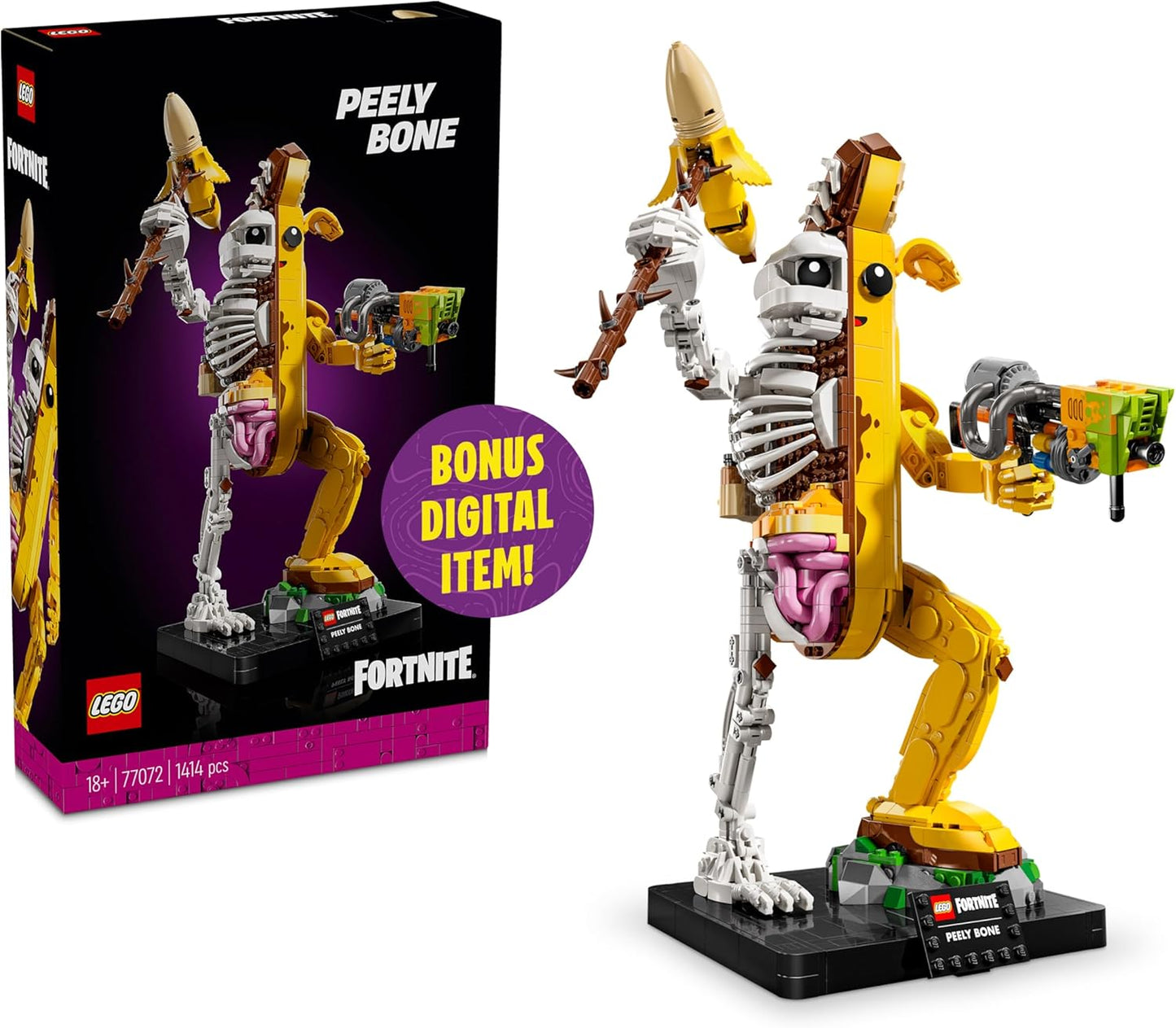 Fortnite Peely Bone LEGO Kit - Collectible DIY for Adults
