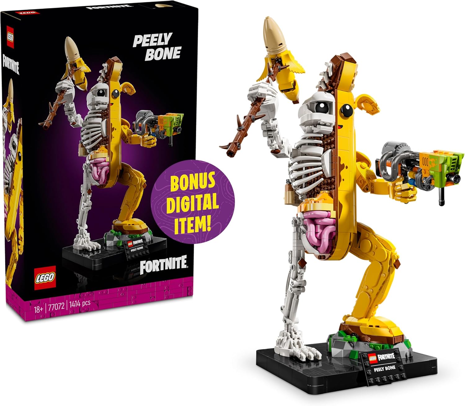Fortnite Peely Bone LEGO Kit - Collectible DIY for Adults