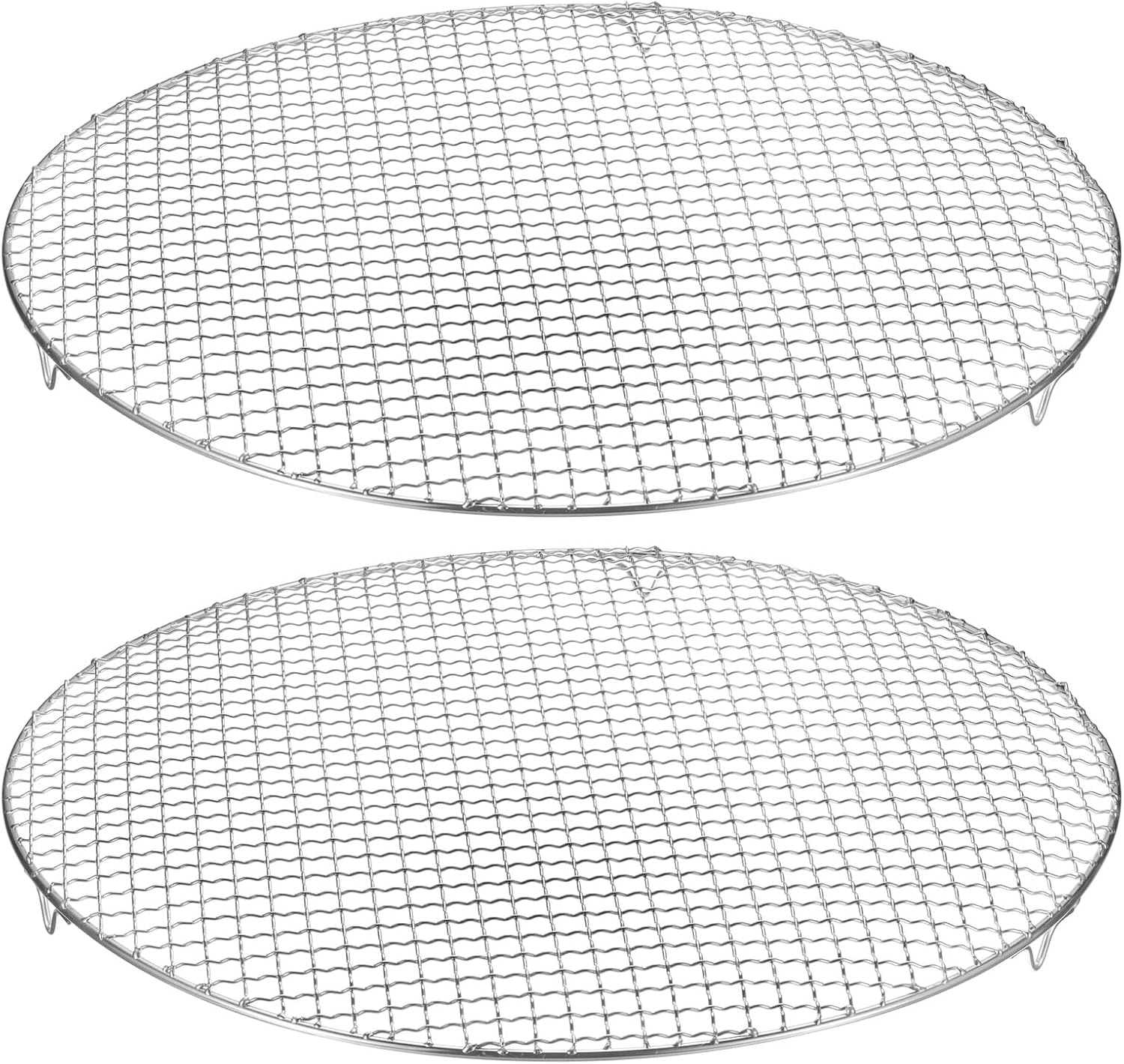 Round Cooking Rack 15-inch Stainless Steel for Baking BBQ