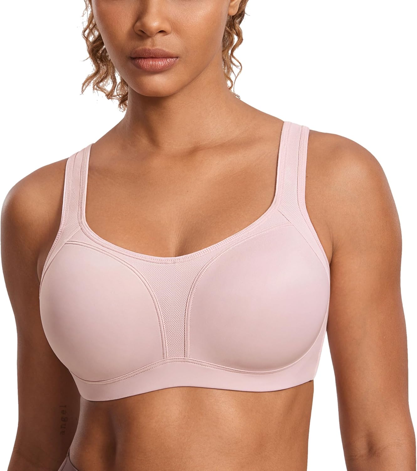 SYROKAN Women's High Impact Underwire Sports Bra for Large Bust