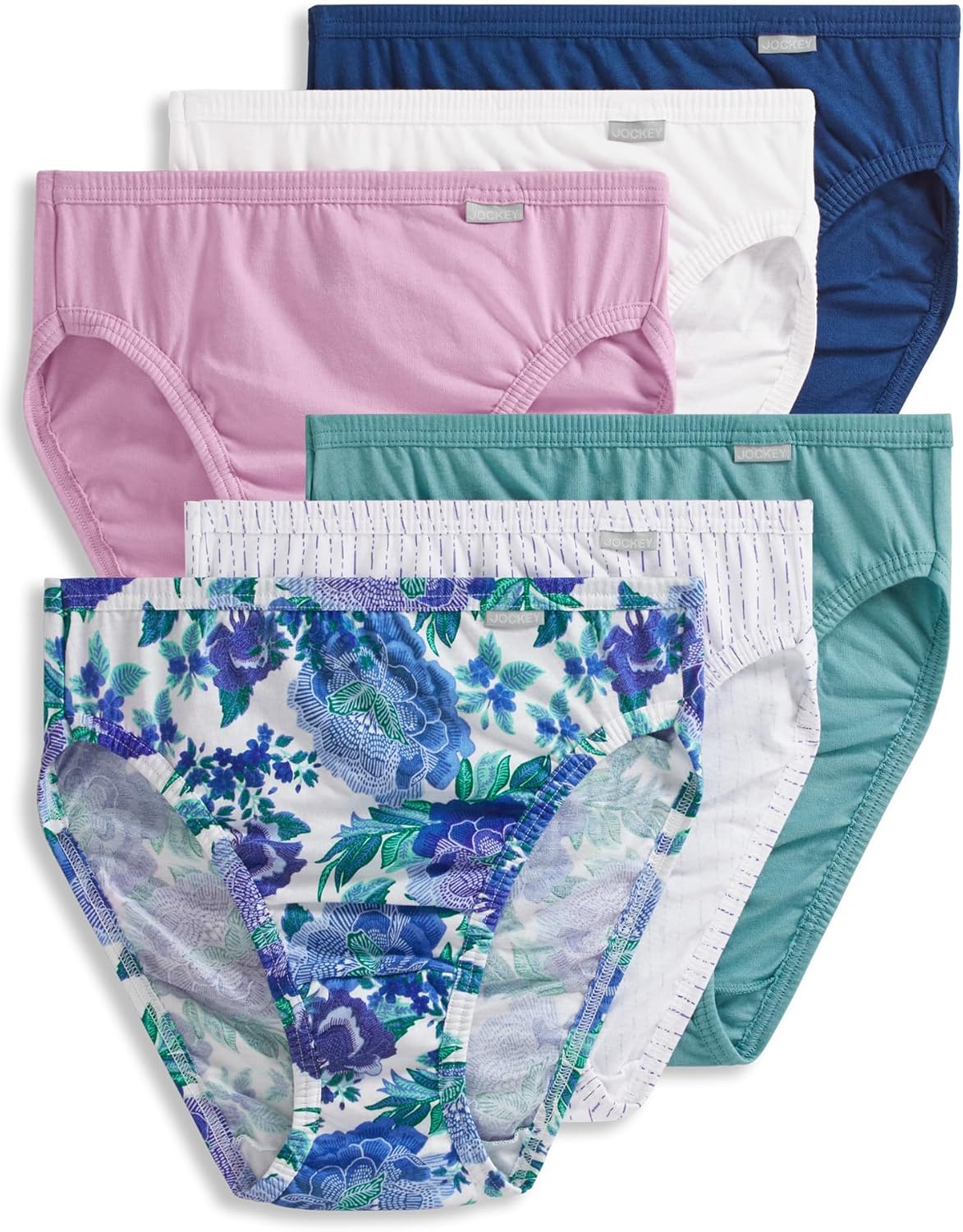 Jockey Women's Underwear Elance French Cut - 6 Pack for Comfort