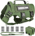 WINSEE Tactical Dog Harness with Leash for Large Breeds