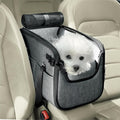 Pet Dog Car Seat for Small Dogs with Safety Belt and Mesh Cover
