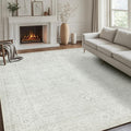 Washable Rugs 5x7 Area Rug - Cushioned Retro Low Pile Non-Slip