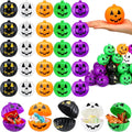 Halloween Pumpkin Containers 120 Pcs Bulk Mini Pumpkin Candy Buckets