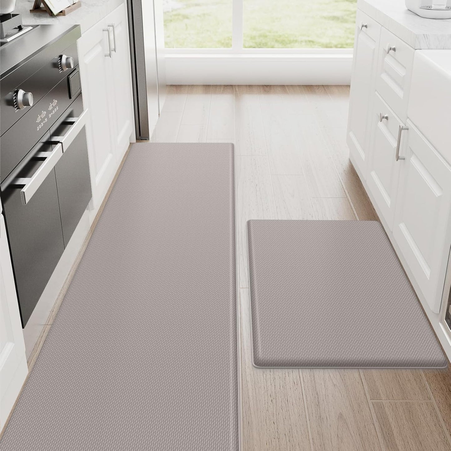 StepRite Kitchen Mats Set - Cushioned Anti-Fatigue Comfort