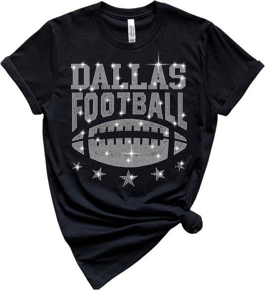 Retro Style Dallas Texas Rhinestone Fan T-Shirts for Everyone