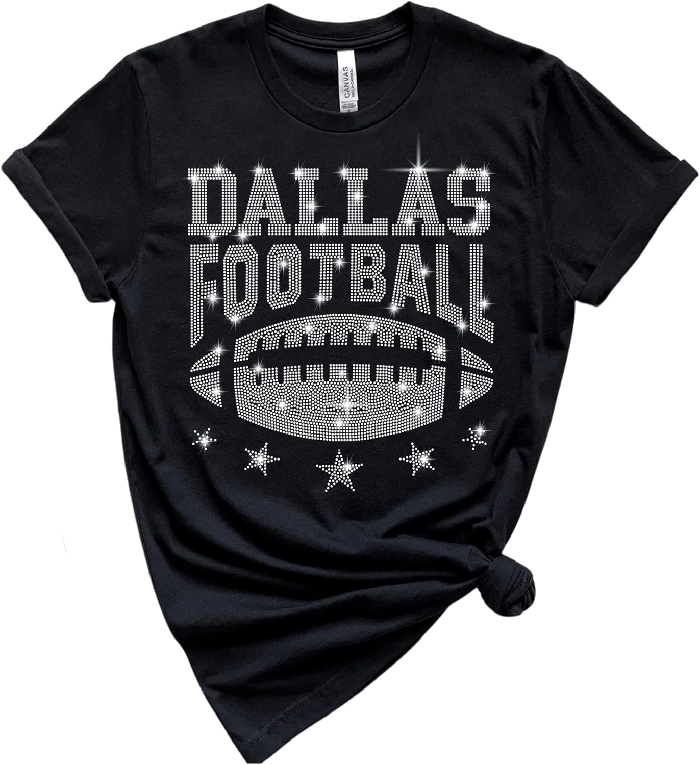 Retro Style Dallas Texas Rhinestone Fan T-Shirts for Everyone