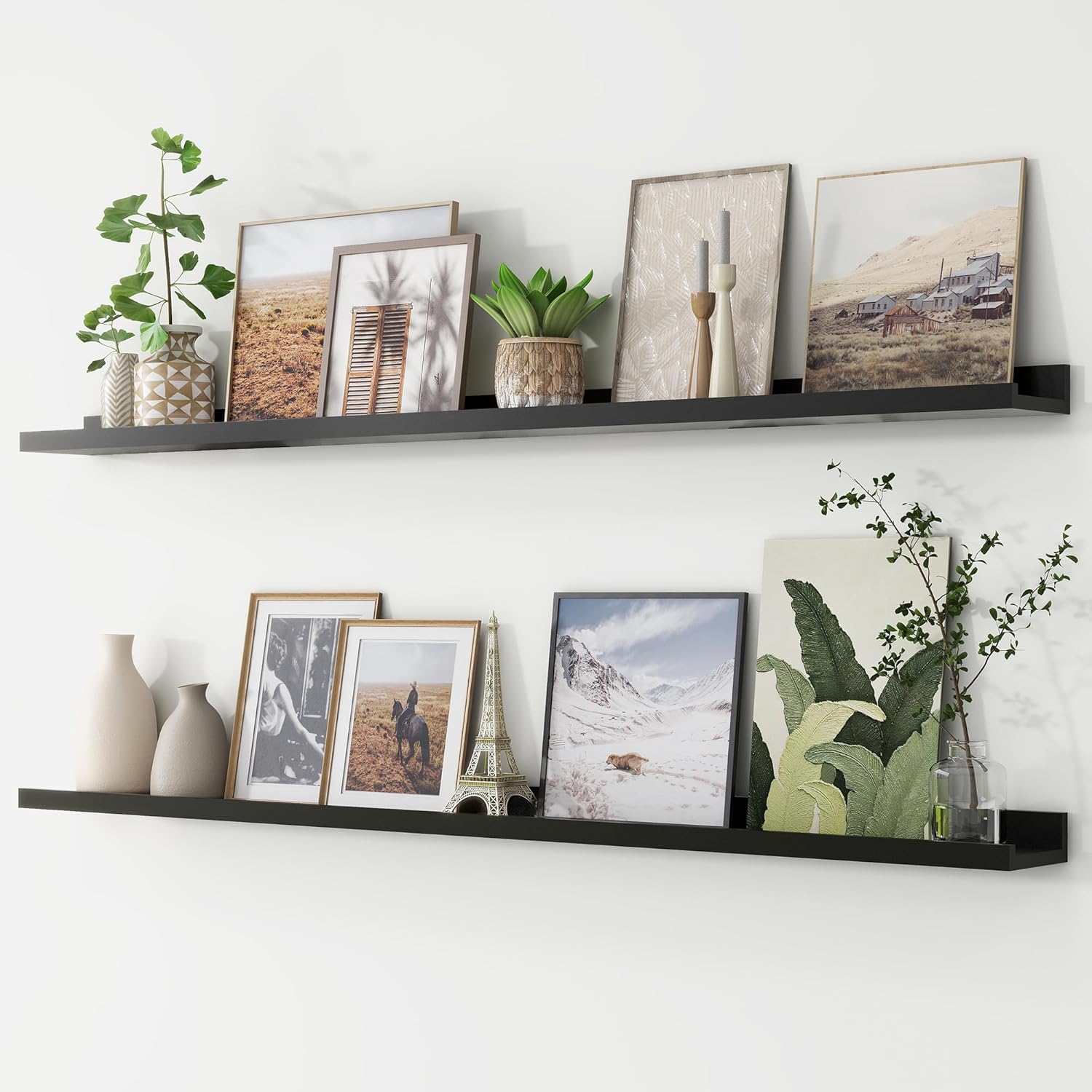 Picture Ledge Shelf Set of 2 for Kids Books and Decor