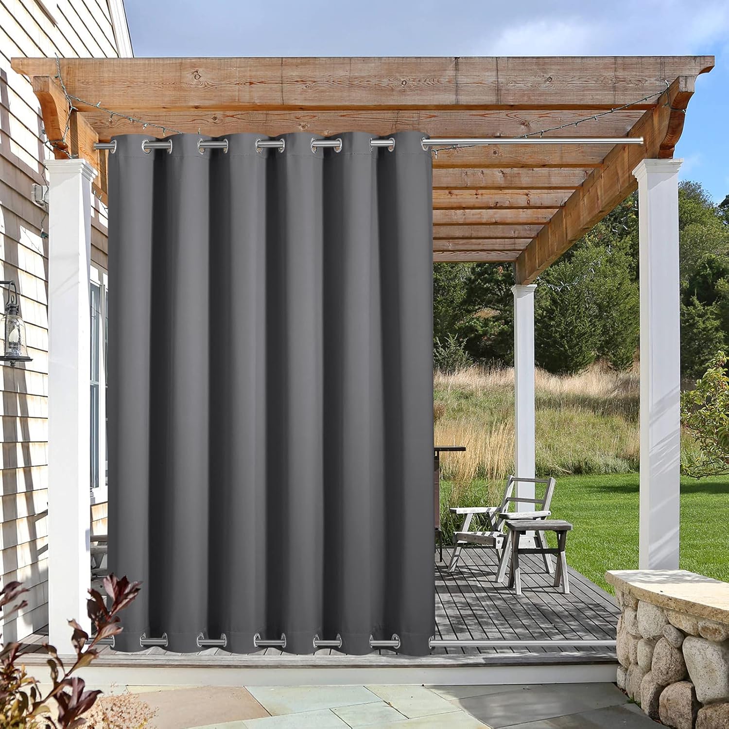 NICETOWN Blackout Outdoor Patio Curtain for Privacy and Comfort
