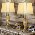 28.5ft Table Lamps Set of 2 with USB A+C Ports & Nightlight - Vintage