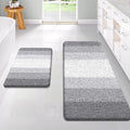 Bathroom Rug Set 2 Piece Microfiber Bath Mats - Soft Absorbent