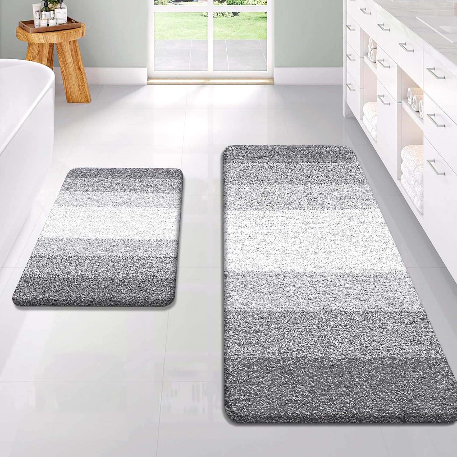 Soft Absorbent Microfiber Bath Rug Set for Ultimate Comfort