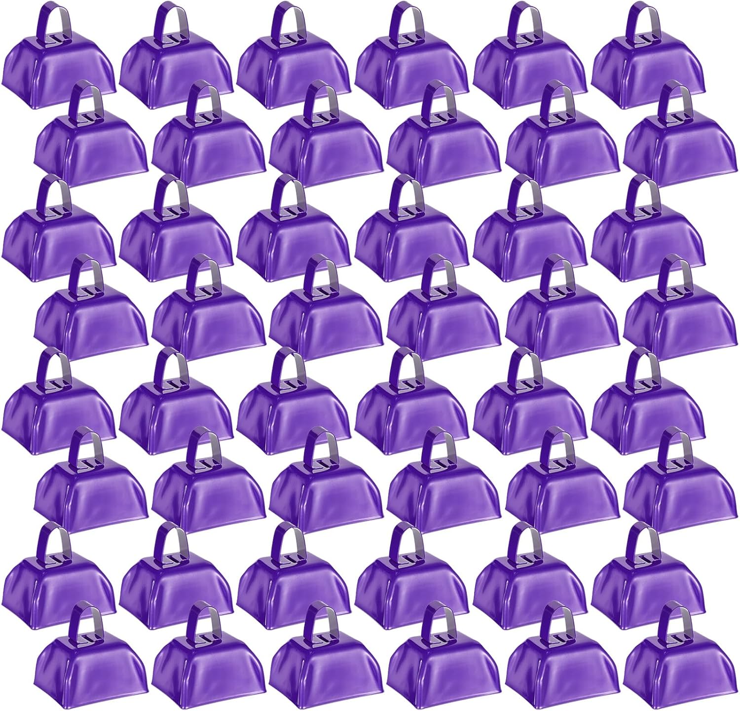 Loud Metal Cowbells for Team Cheering and Events - 48 Pcs Set