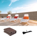 LOVE STORY Custom Size 3ftx13ft Brown Balcony Privacy Screen,UV Block