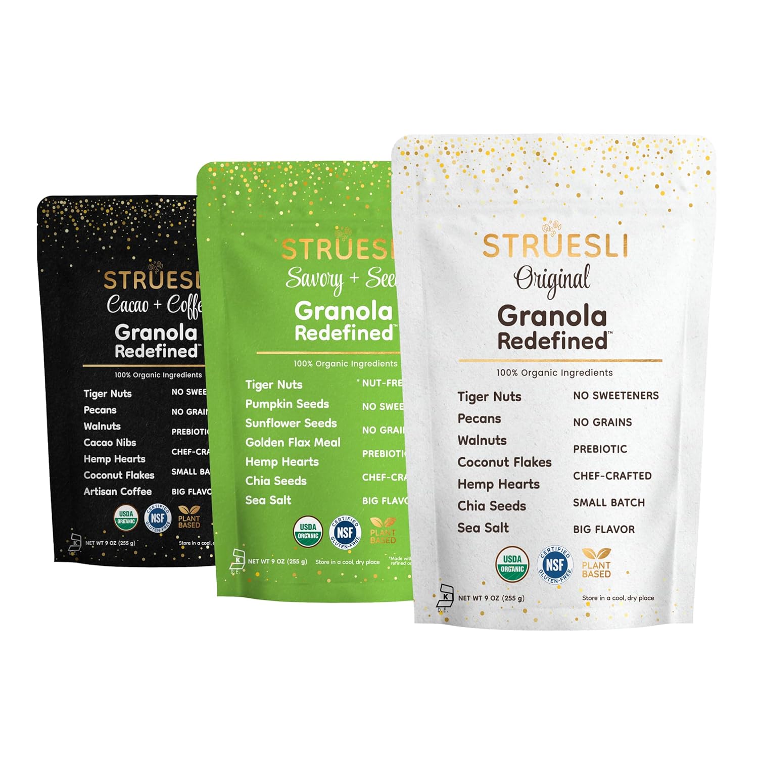 Struesli Granola Variety Pack - Organic Grain Free Snacks