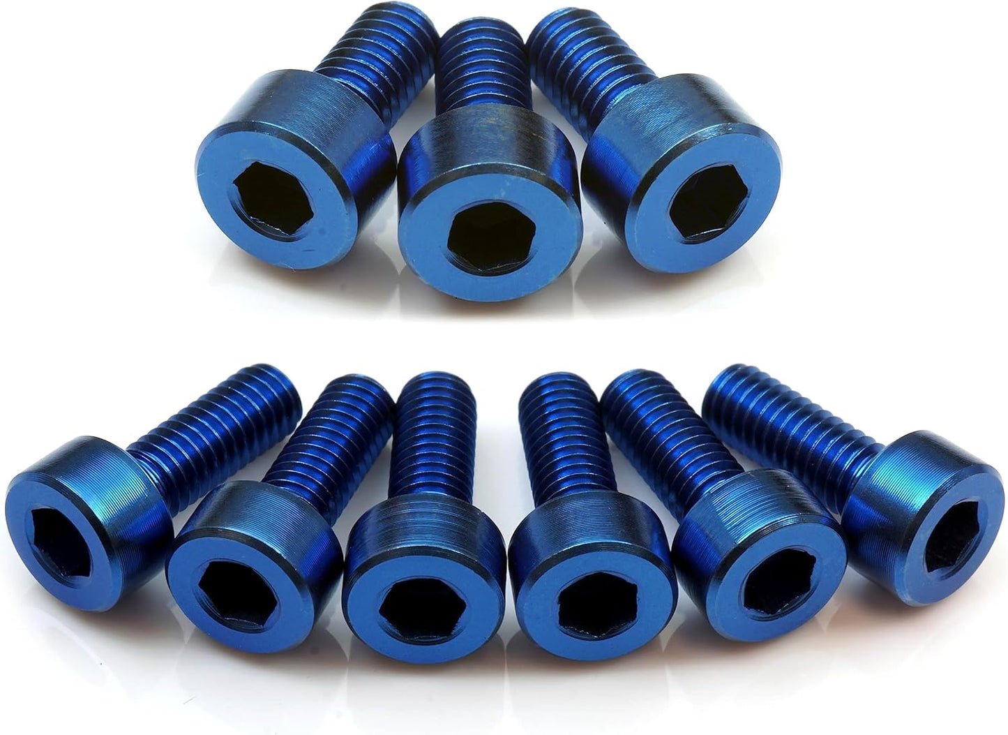 Blue Anodized Titanium Floyd Rose Style Guitar Locking Nut Screws