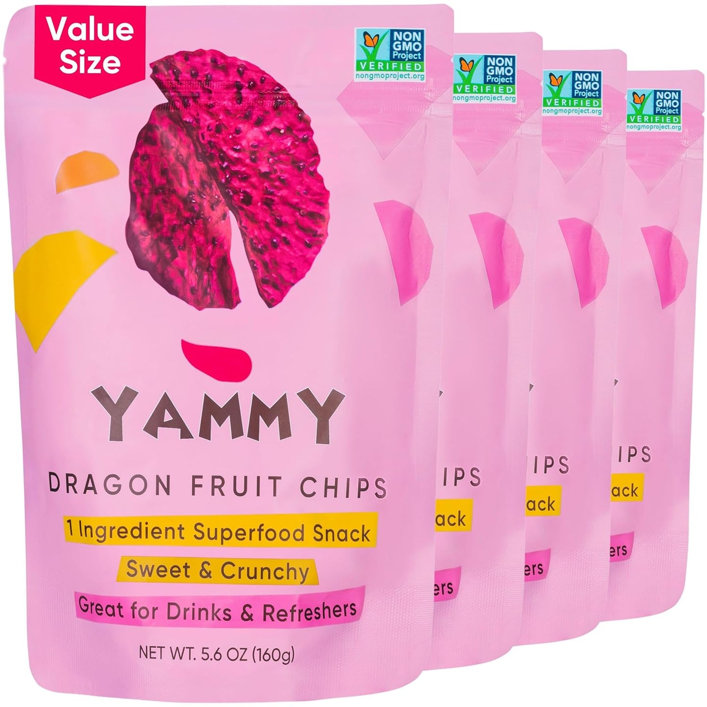Yammy Dried Dragon Fruit Chips - Healthy Snack for All Ages
