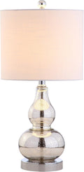 Anya 20.5ft Mini Glass LED Table Lamp - Elegant Mercury Silver Accent