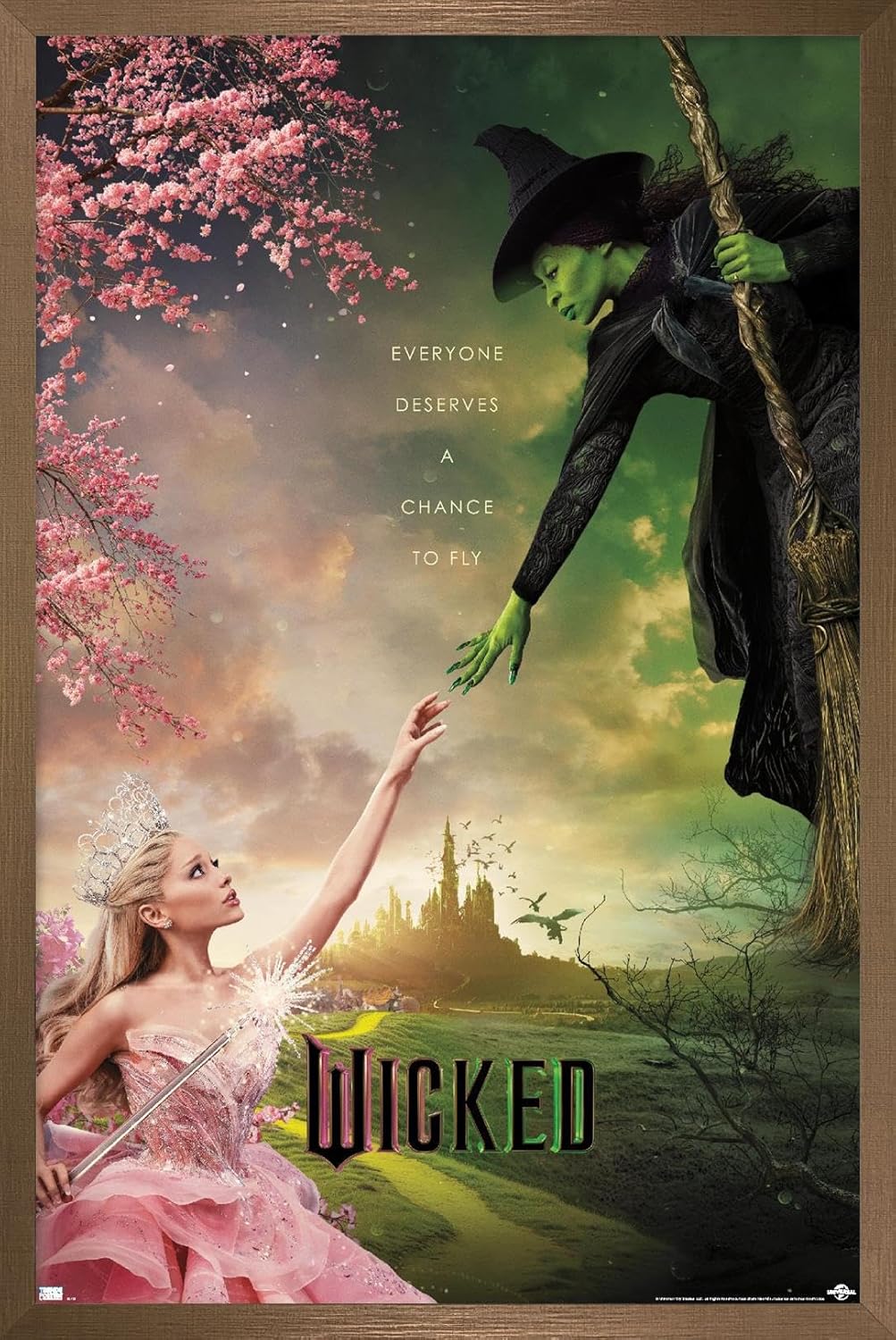 Wicked One Sheet Wall Poster - Stylish Bronze Framed Art