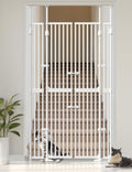 Extra Tall Cat Gate for Doorway - 74.8ft to 90.5ft Pressure Mount