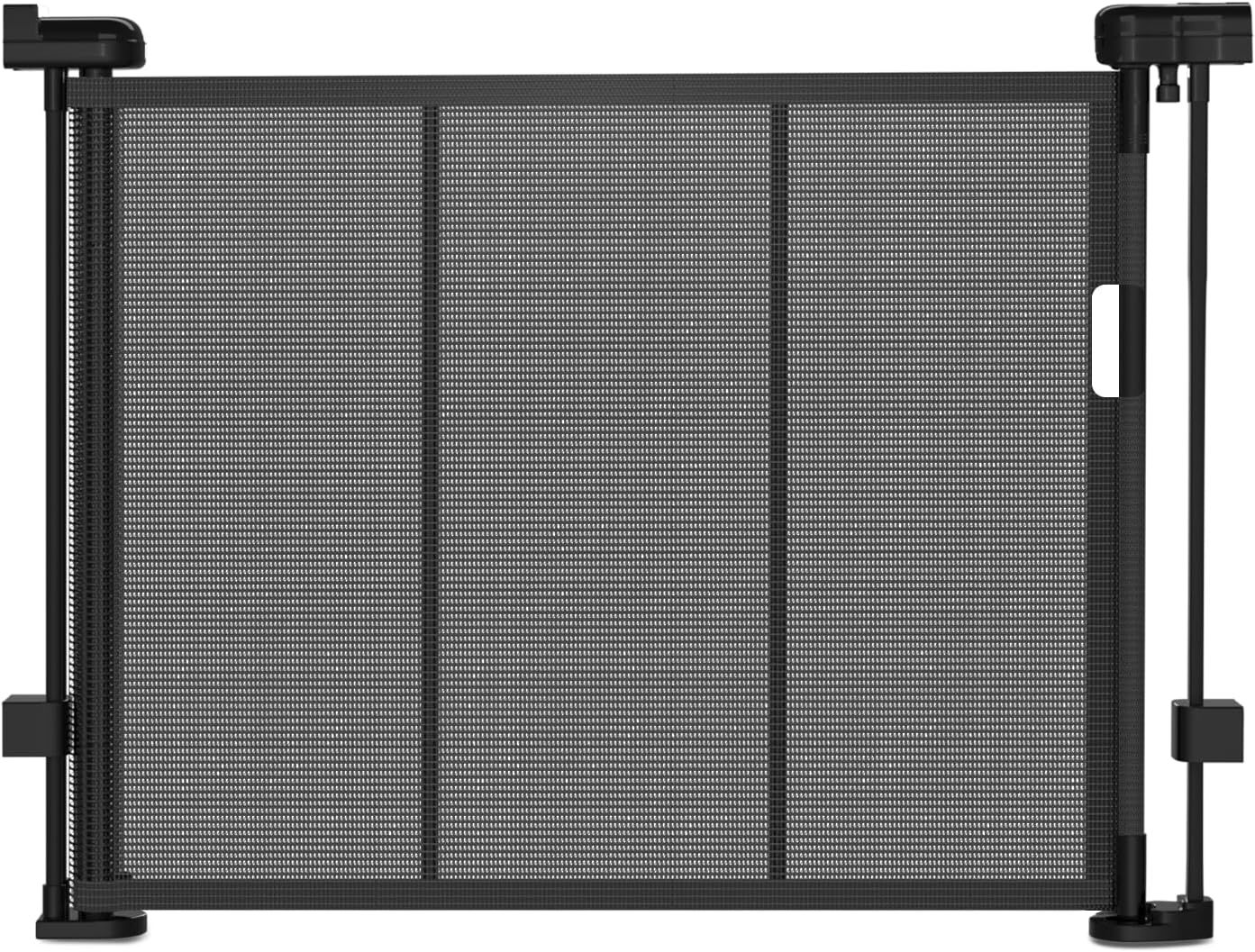 Retractable Baby Gates for Stairs and Large Openings - Black