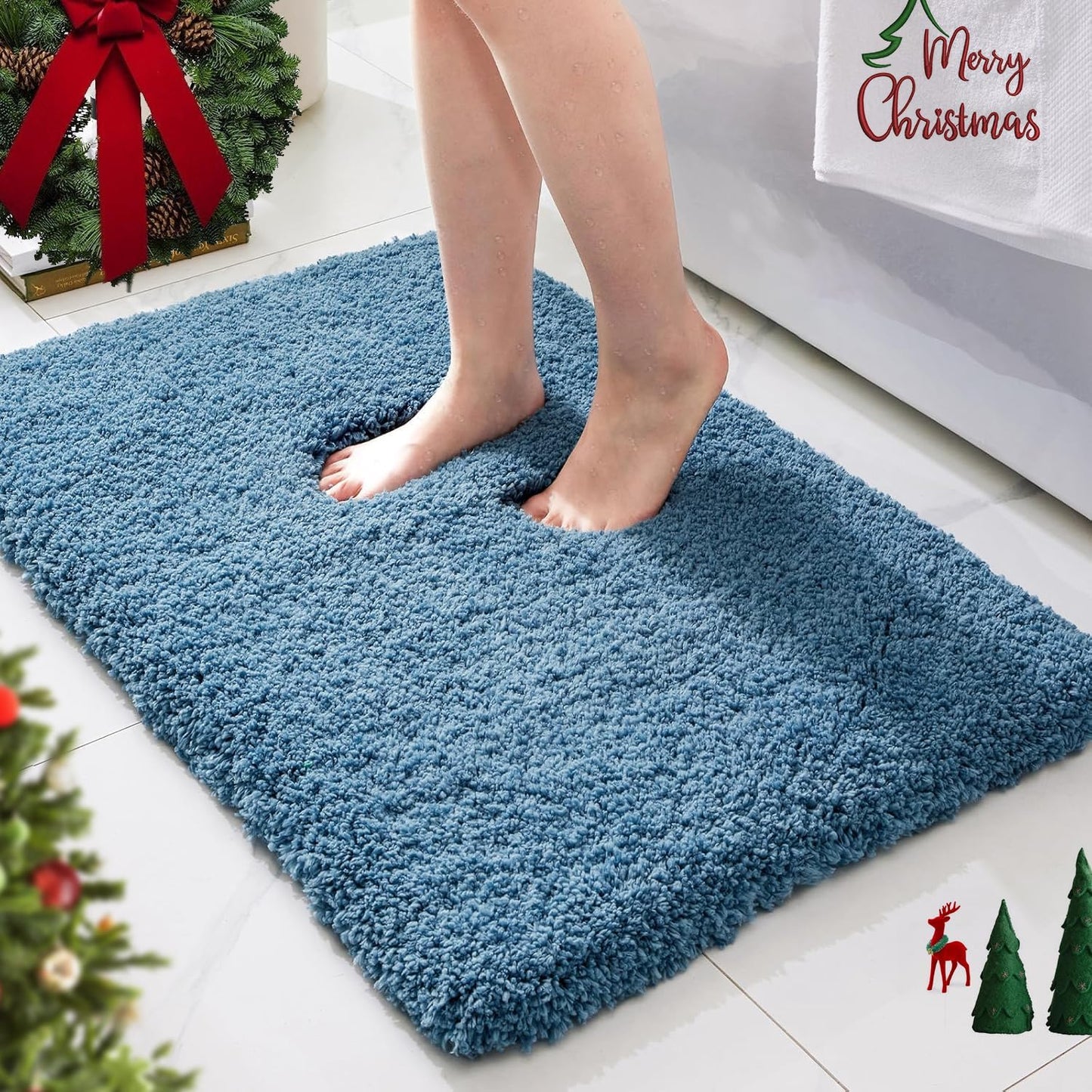 Ultra Thick Shaggy Soft Absorbent Bath Rug for Every Bathroom