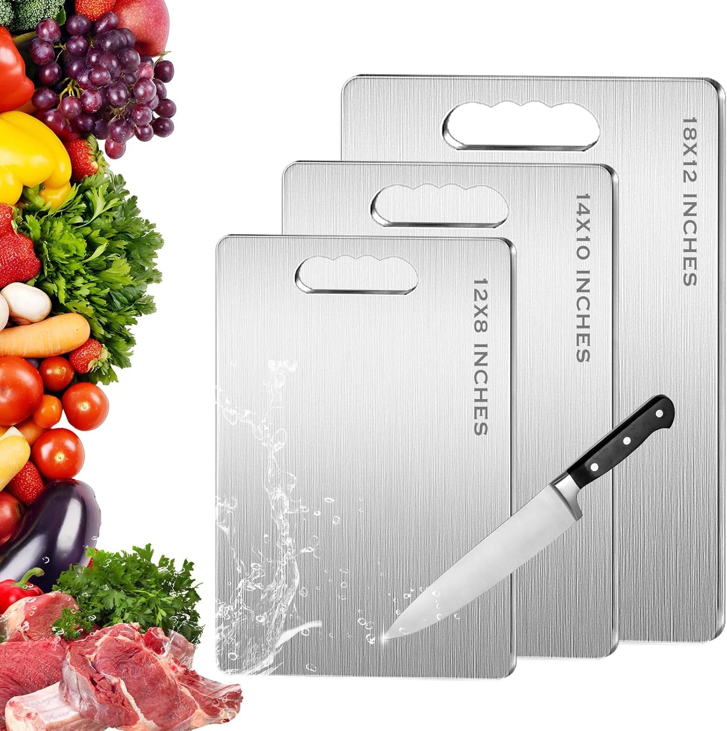 Titanium Cutting Board - 100% Pure Food-Grade Kitchen Essential