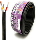 12 AWG 3-Conductor Premium Copper Wire, 50 ft - Flexible, Made in USA