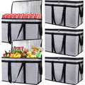 Bodaon 5-Pack Insulated Food Delivery Bag for Hot and Cold Meals