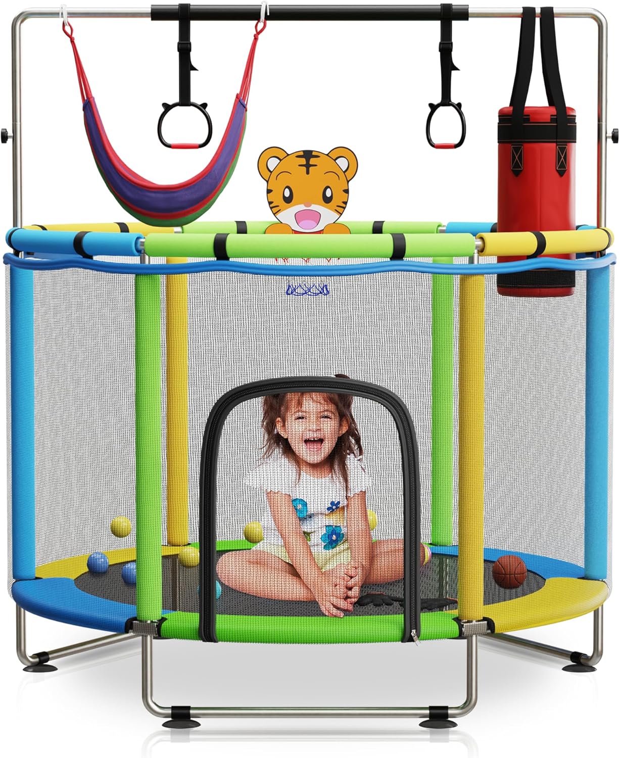 Toddler Trampoline for Kids Ages 3-8 - Fun Indoor and Outdoor Play