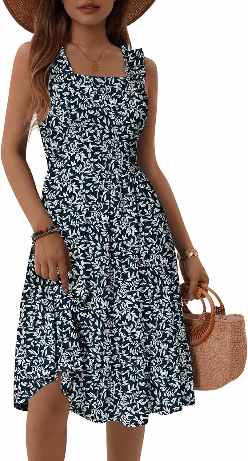 ZABERRY Womens Summer Midi Dress 2025 for Stylish Comfort