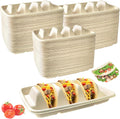 Disposable Taco Holder Plates 150PCS - Biodegradable Taco Trays