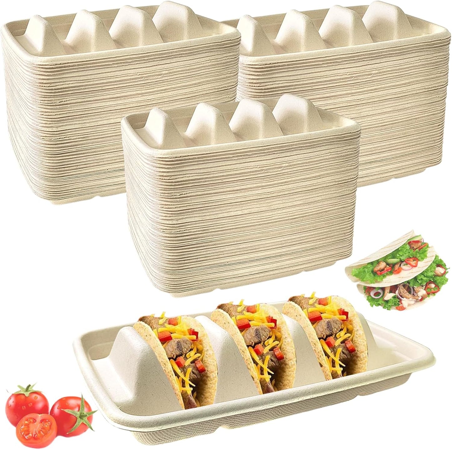 150PCS Disposable Taco Holder for Easy Cleanup at Parties