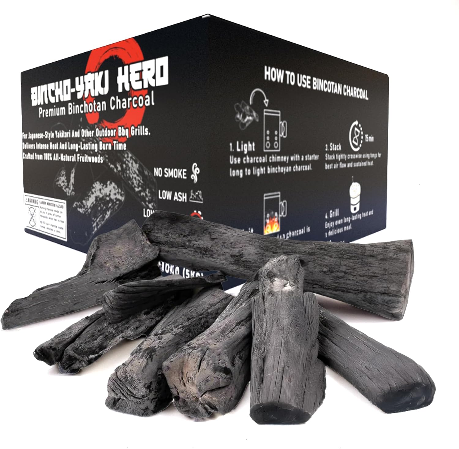 Premium Binchotan All-Natural Hardwood Charcoal for Grilling