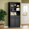 71.4 Inch Tall Bookshelf with Storage Drawers and Cabinet for Office