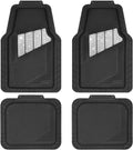 CAR PASS Heavy Duty Rubber Floor Mats 4-Piece Full Set - Durable