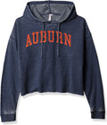 chicka-d Women's Burnout Cropped Hoodie - Soft Game Day Staple