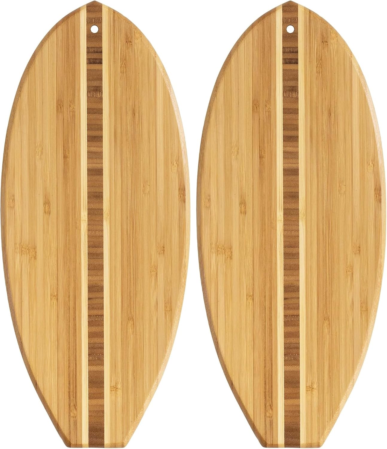Totally Bamboo Lil' Surfer Surfboard Cutting Board Set of 2