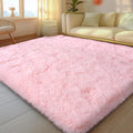 Pink Rugs for Living Room 5x7 ft Fluffy Area Rug - Soft Shag Carpet