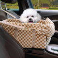 Dog Car Seat for Small Dogs Center Console Seat - Stable Cozy Ride