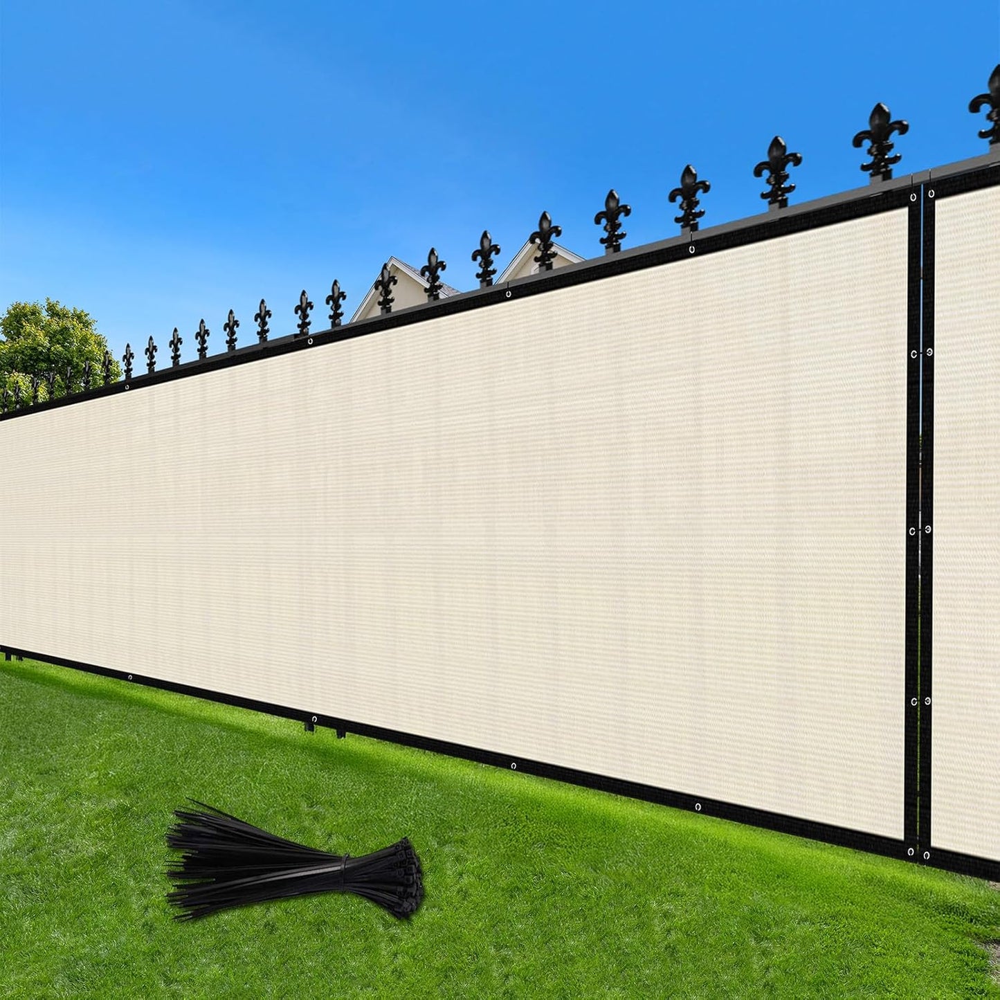 LOVE STORY 6ftx82ft Fence Privacy Screen for Outdoor Spaces
