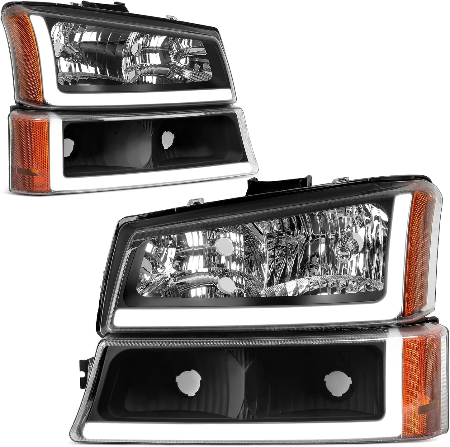 AUTOSAVER88 Headlight with LED DRL for Chevy Avalanche & Silverado